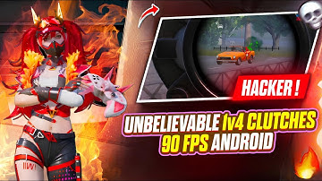UNBELIEVABLE 1v4 CLUTCHES on 90 FPS ANDROID 🔥 BGMI HACKER MOMENTS #bgmi #1v4clutch #90fps @Kemo..