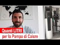 Pompa di calore per acqua calda: quanti Litri?