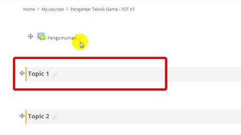 [E-LEARNING TUTORIAL]: CARA KUSTOMISASI TOPIK PADA E-LEARNING ITBU