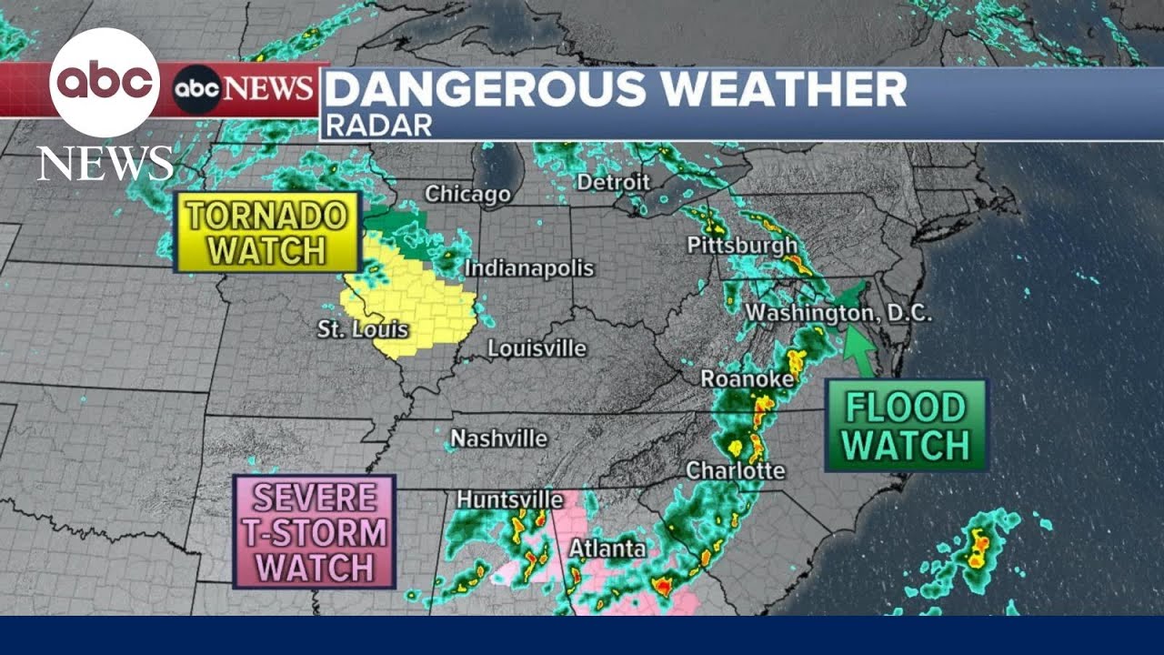 Powerful storms sweeping across the US