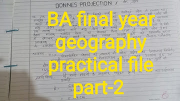 BA final year geography practical file part 2||BA 3rd year geography practical file 2025