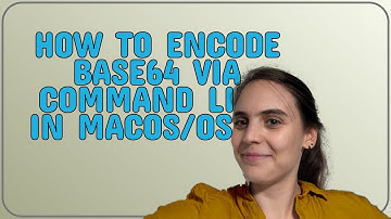 How to encode base64 via command line in macOS/OS X?