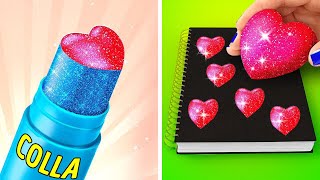 FANTASTICI HACK FAI DA TE PER LA SCUOLA || Crafting Facile che Devi Conoscere su 123 GO! CHALLENGE