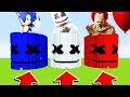 Minecraft PE : DO NOT CHOOSE THE WRONG MARSHMELLO (Sonic,Marshmello,Pennywise)