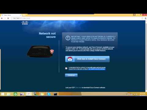 Configure Cisco Linksys X3500 WiFi Router