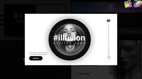 Top Apple Motion Projects: Monochrome Dynamic Typography
