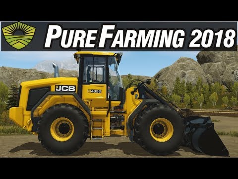 Pure Farming 2018ゲームプレイ＃29-新しいDLC！オレンジとJCBフロントローダー無料農業PCサンドボックスGa