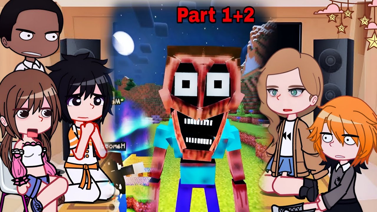 ||PART 1+2|| NTR || Kokujin no tenkousei react to Hiroki as Hamoode || Minecraft || Gacha React