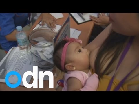 Mass breastfeeding session takes place in Manila