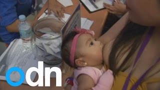 Mass breastfeeding session takes place in Manila