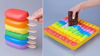 Rainbow Marshmallow HACKS | So Yummy Colorful Cake Decoration Ideas | How To Make Cake Tutorial