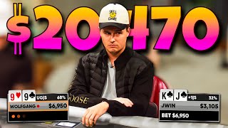 Can I Make the HERO CALL in a $20,000 POT?! Lodge Live $50/100/200! | Poker Vlog #240