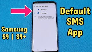 how to change default SMS messages receiving app for Samsung Galaxy S9 or S9 plus screenshot 5