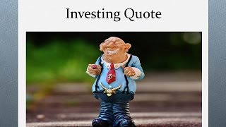 Investment quotes every trader must know