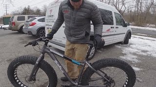 SALSA BLACKBOROW 1 With 45NRTH Dillinger 5 Studded Fat Bike Tires