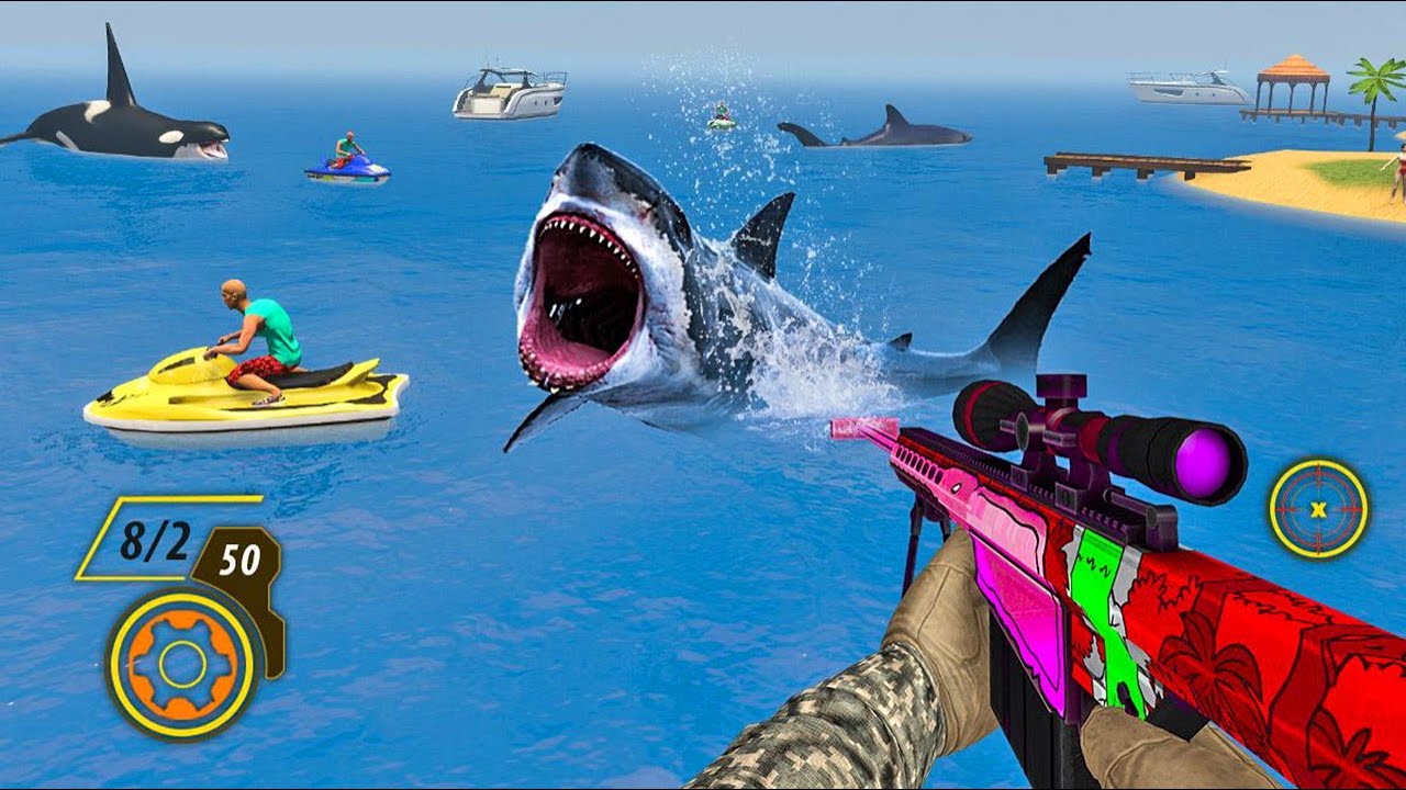Shark Hunting: Animal Shooting Games Android Gameplay
