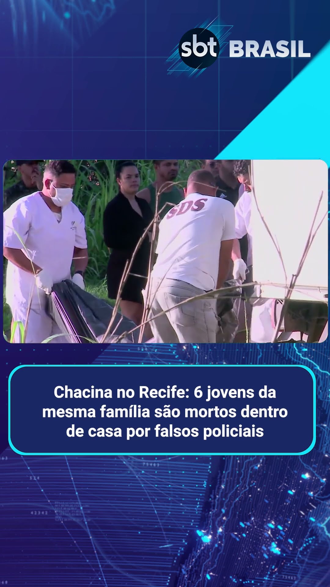 Seis jovens são mortos a tiros dentro de casa em chacina no Grande Recife | SBT Brasil (18/02/25)