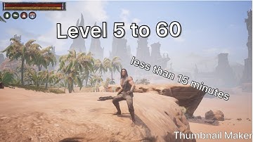 Conan Exiles PS4: level 5 To 60 In Under 15 Minutes