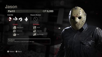 Level 113 reached & Jason weapon swap unlocked in Friday the 13th
