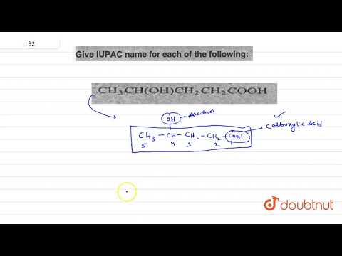 Video `CH_(3)CH(OH)CH_(2)CH_(2)COOH` - youtube
