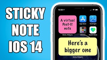 How to Add a Sticky Note Widget on iOS 14 (Simple)