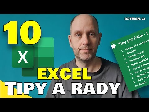 10x Tipy, triky a rady pro Excel!