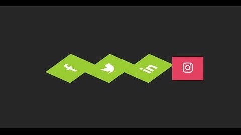 Social media icons with animation on hover using html & css