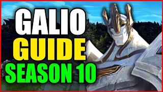 How to Play GALIO for BEGINNERS (Best Build, Runes, Season 10) S10 Galio Gameplay Guide