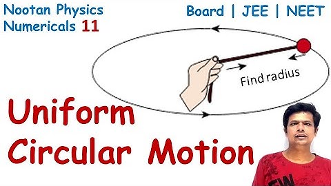 Uniform Circular Motion Q1 Class 11 Nootan Physics Numericals