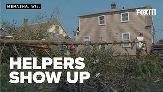 In wake of Menasha tornado, helpers turn out to rebuild the community