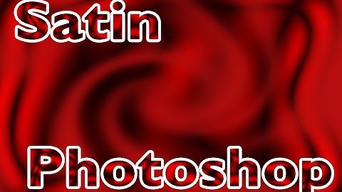 #61 How to Use Satin in Adobe Photoshop