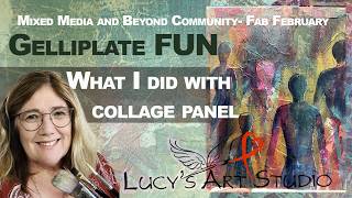 What I did with the collaged panel part 2 video With Lucy