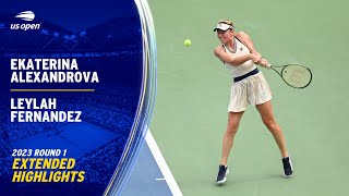 Ekaterina Alexandrova vs. Leylah Fernandez Extended Highlights | 2023 US Open Round 1