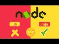 Are you using mjs file extension   ecma module ecmascript module in node js