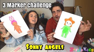 3 MARKER Sonny Angels !! que dibujo es el más bonito