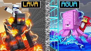 Trolleé a Mi AMIGO en una Batalla de MOBS de LAVA VS AGUA 🔥🌊 Minecraft Trampas 😂