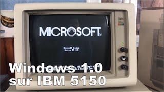 Windows 1.0 sur IBM 5150 et ses applications