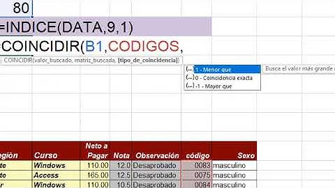 indice coincidir desref
