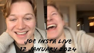 Joe Serafini Instagram Live 12th January 2024