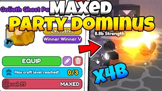 This MAXED Party Dominus Is Crazy OP In Arm Wrestling Simulator