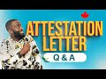 Attestation letter for Canada student Permit Q and A