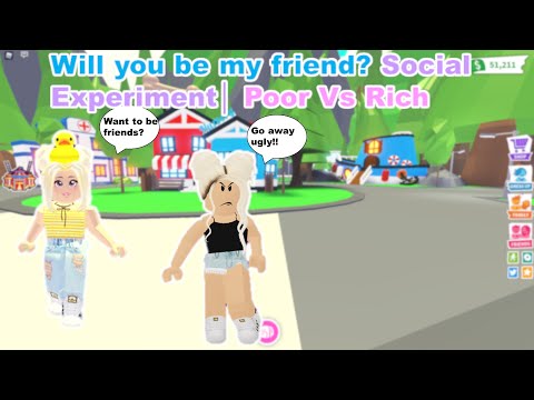 Adopt Me Social Experiment Will You Be My Friend Youtube - would you adopt mal from disney descendants roblox social experiment