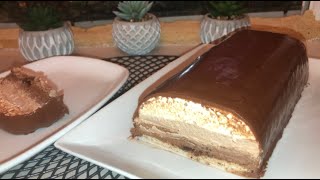 Gâteau aux 3 chocolats  sans gélatine facile et délicieux  (كيك بالشوكولاتة سهل و اقتصادي )