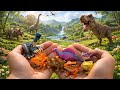 Exciting Toy Dinosaur Hunt Full of Surprises | Colorful Pteranodon, Carnotaurus & Ankylosaurus .