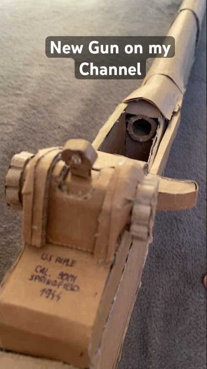 New Video M1 Garand rifle Cardboard Gun