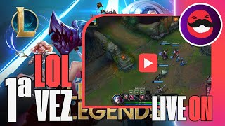 JOGADOR DE MOBILE LEGENDS NO LOL  1ª VEZ - LEAGUE OF LEGENDS