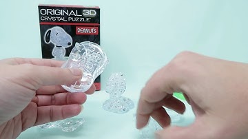 Super Fast! - Snoopy with Woodstock - Original 3D Crystal Puzzle from BePuzzled
