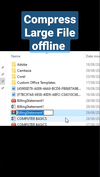 How to compress Large File offline / Computer Tips and Tricks