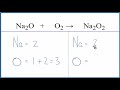 Sodium Peroxide Formation and Balancing