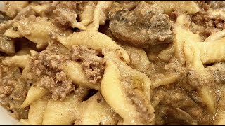 Instant Pot Stroganoff Shells (Shelley Stroganoff)